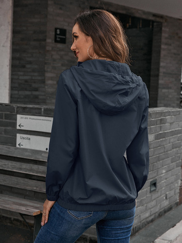 Gabardina Mujer Impermeable Casual Chamarra Rompevientos