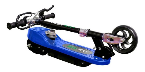 Imagen 3 de 6 de Monopatin Eléctrico Scooter Con Asiento Plegable Kids Azul