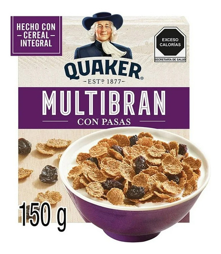 8 Pza Cereal Quaker Multibran 150 G