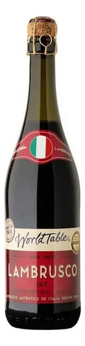 Vino Tinto Espumoso World Table Lambrusco 750 Ml