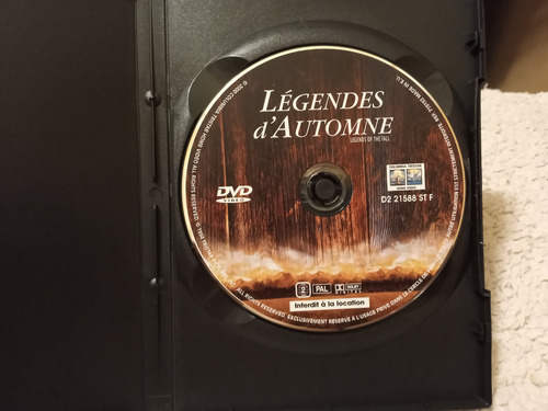 Pelicula Leyendas De Pasión Dvd Edición Francesa (Usado)