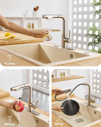 Grifo 3 En 1 Con Filtro De Agua Potable Para Cocina