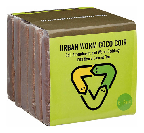Urban Worm Coco Coir Acondicionador De Tierra Y Lecho Para L