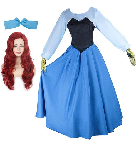 Disfraz Ariel Para Mujer Disfraz Sirena Para Cosplay Vestido