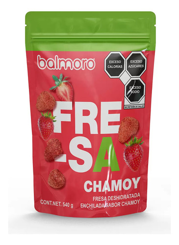 Fresas Deshidratadas Enchiladas Sabor Chamoy Balmoro 540g