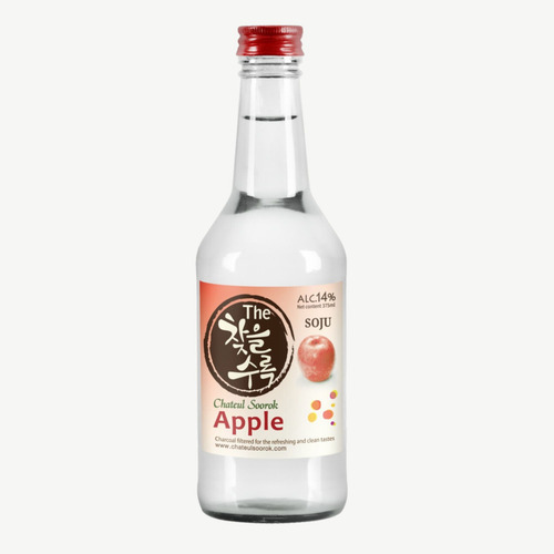 Soju Apple Bebida Premium Manzana 375 Ml. - 2 Botellas