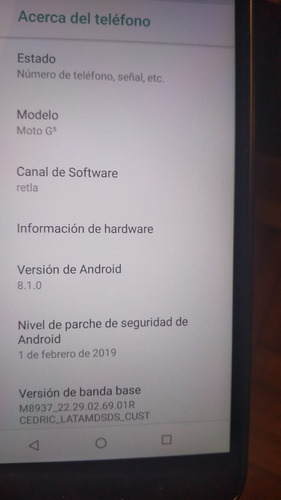Celular Moto G5 Usado