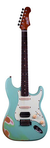 Guitarra Electrica Jet Guitars Js-400 Relic Sea Foam Green