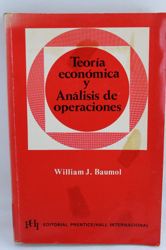 L2550 Baumol -- Teoria Economica Y Analisis De Operaciones