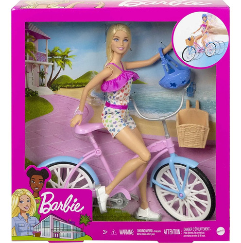 Set Muñeca Barbie Paseo En Bicicleta Hby28 Universo Binario