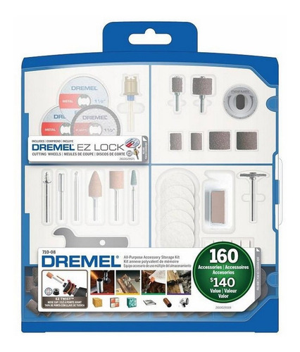 Kit Uso General 160 Piezas Dremel 710