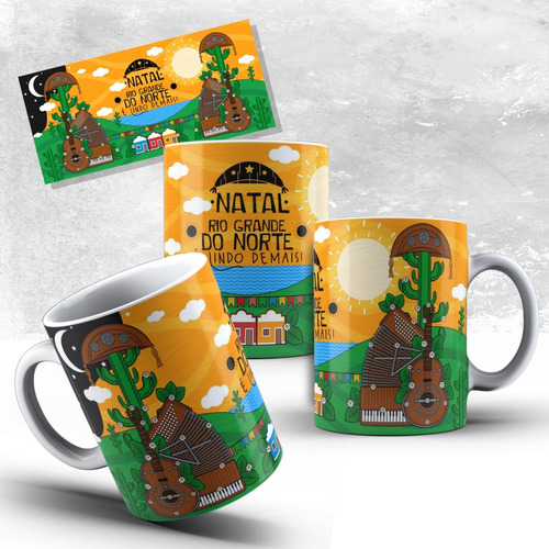 Caneca Natal Rio Grande Do Norte - É Lindo Demais