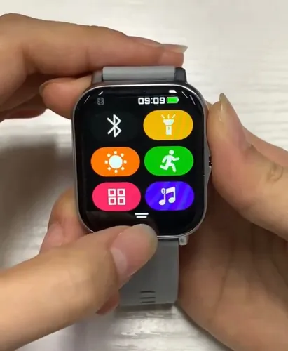 Reloj Inteligente Inalámbrico. Smartwach Múltiples Funciones Negro Liso Negro Negro