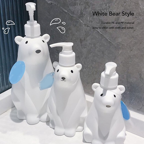 Dispensador De Champú Estilo Oso Blanco, Tipo Bomba, Durader