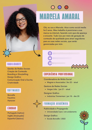 Kit De Currículos Estilosos Coloridos Para Todas As Áreas