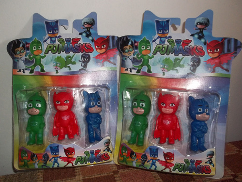 Pj Mask.. X 3 Muñecos Héroes En Pijama Muy Bueno Último Sale
