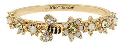 Brazalete - Bee Y Brazalete Con Bisagras De Flores Mixtas