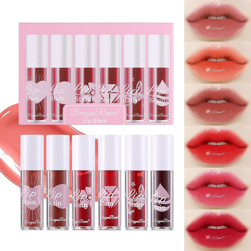 Dragon Raneé Lip Tint  Set De 6 Tintas Para Labios Lip Stain