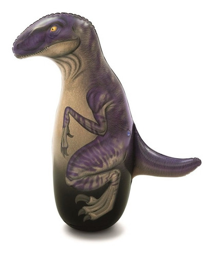 Mono Porfiado Dinosaurio 91cm Puching Ball Bestway 52287 Color Morado