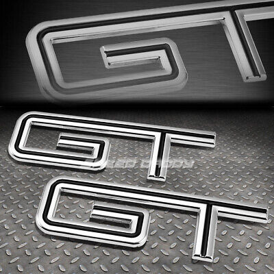 For Mustang/escort Gt 2x Metal Bumper Trunk Grill Emblem Ddq