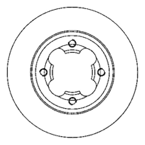 Disco Freno Del (212mm) Breme Subaru E12 90-93