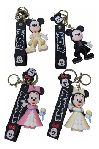 Pack De 6 Llavero Mickey Figura De Regalo Para Niña