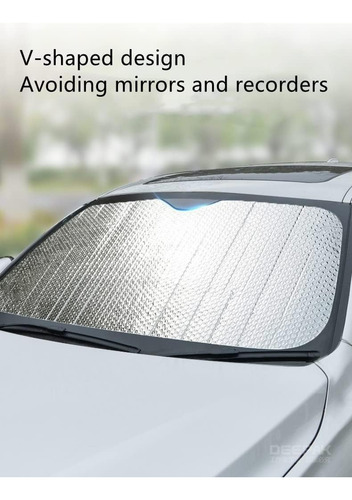 Protector Parabrisas Cubre Sol Plegable 130x60 Uv Para Auto