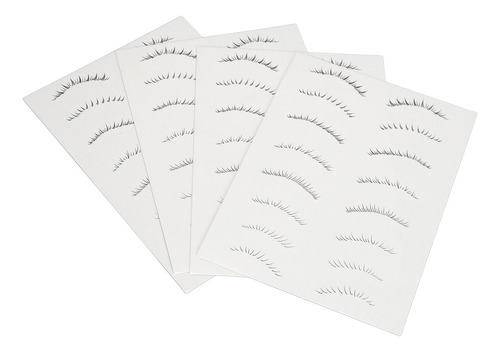 * 12 Hojas De Pegatinas For Pestañas Adhesivas En Las