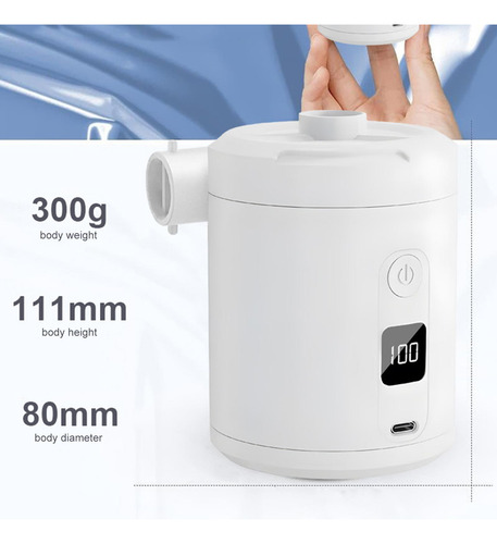 Mini Bomba De Aire Portátil Compresor Compacto Eléctrico Con