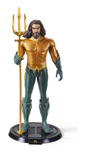 Bendyfigs Dc Aquaman Muñeco Flexible Nobletoys Juguete Figur