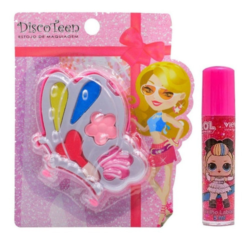 Imagem 4 de 5 de Kit De Maquiagem Infantil Completo + Pop It Brinde Top Bz138