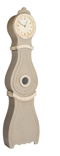 Creative Co-op, Reloj De Madera De Los Abuelos, Gris/blanco