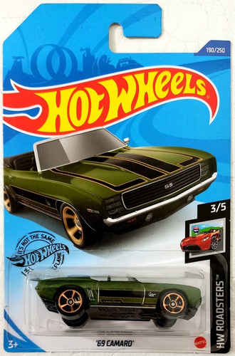 69 Camaro Verde Gm Hot Wheels Mattel 