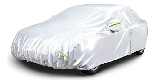 ~? Amazon Basics Silver Cubierta De Coche Resistente