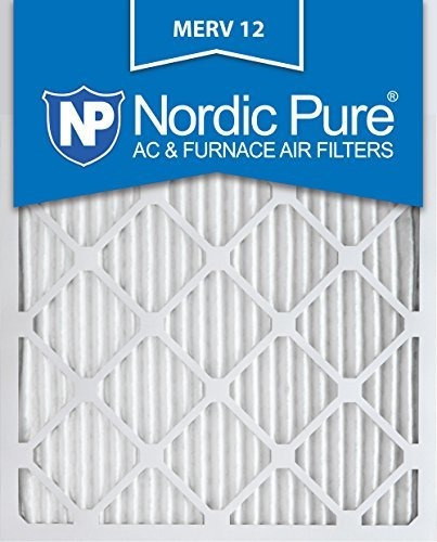 Nordic Pure 16x25x1 Merv 12 Filtro De Aire De Horno Plisado,