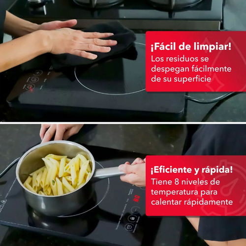Keluona Kl-2a1 Parrilla De Inducción Eléctrica Cocina Color Negro