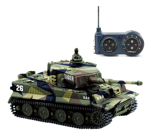 Tanque Aleman Radio Control Tiger Battle Panzer Escala 1:72