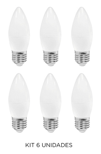 Lámpara Led Tipo Vela E27, 3w, Cálida - Ixec Ix1060