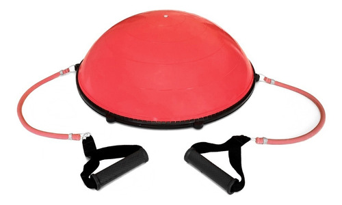 Bosu  Media Esfera 60 Cm Con Bandas Laterales Y  Dvd 