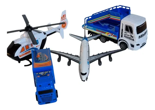 Set Aeropuerto Avion Auto Camion Helicoptero
