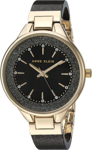 Reloj Anne Klein Crystal Accented Para Mujer Pulsera De Piel