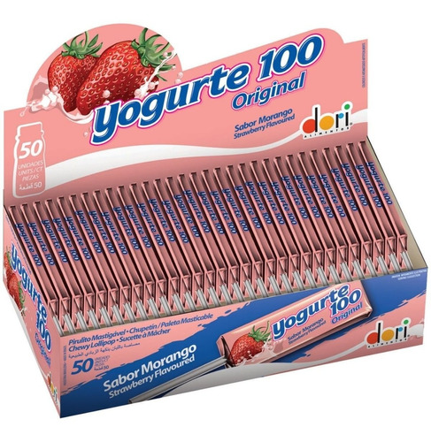 Pirulito Yogurte 100 Mastigável C/50un - Dori