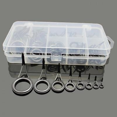 75pcs 8 Tamaño Barra De Pesca Guía Punta De Acero Inoxidable