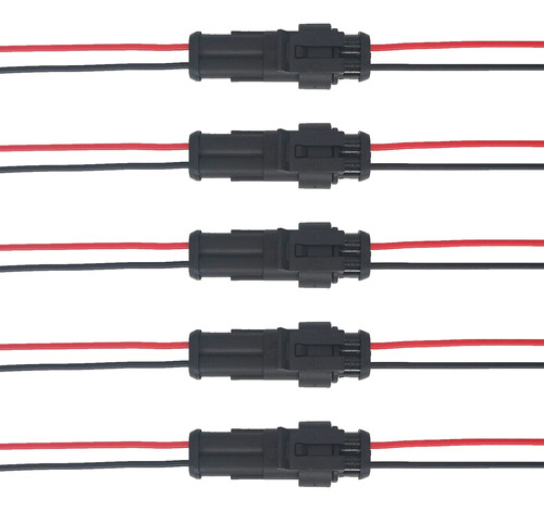 Vedurme Conector Cable Automotriz 2 Pine Resistente 16 Awg 5