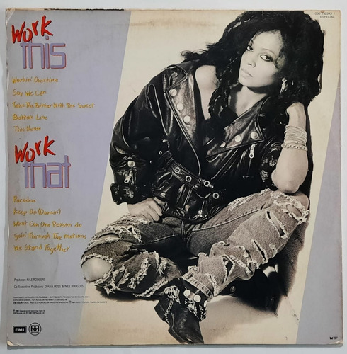 Lp - Diana Ross - Workin' Overtime - C/encarte - 1989 - Emi (Usado)