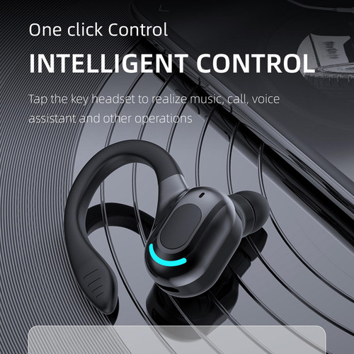 Auriculares Gancho Para La Oreja Bluetooth 5.2 Micrófono