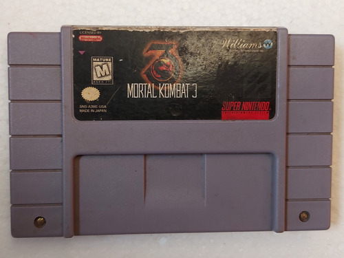 Mortal Kombat 3 Juego Super Nintendo Snes Cartucho 