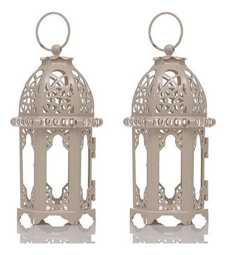 2 Candelabros Decorativos Con Portavelas, Farol Vintage De H