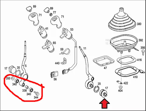 Kit Reparo Alavanca Cambio Atego 2425 1418 Mb 1215 1318 1718