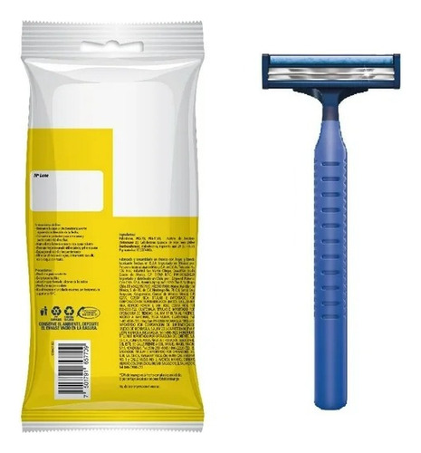 4 Pza Rasuradoras Equate Para Hombre Antidesliz Mango De Gom